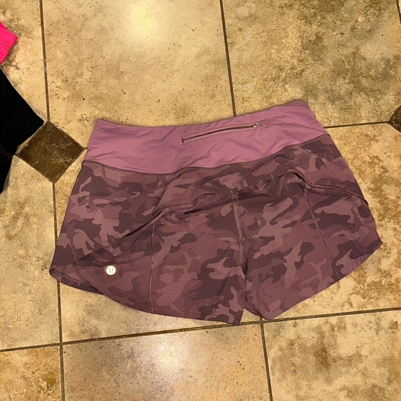 NWOT speed shorts 6 Tall Pink purple camo Lululmeon - Picture 1 of 4